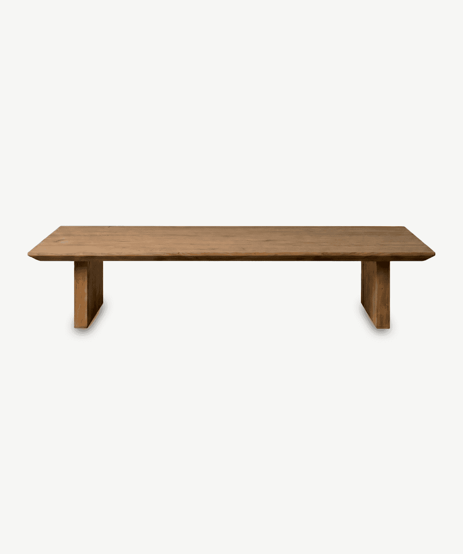 Rustic wooden Tabarca coffee table with sturdy legs, ideal for modern and traditional living room de.