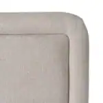 Altea Bed headboard with soft beige upholstery for elegant bedroom decor.