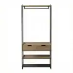Ibi Dressing Room wardrobe with shelves and drawers for organized storage.