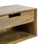 Aitana Bedside Table with Drawer and Open Shelf.