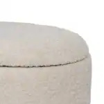 Soft Puffed Ottoman for Modern Living Spaces.