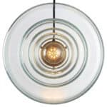 Elegant art pendant lamp with concentric circular design and warm lighting. Perfect for contemporary.
