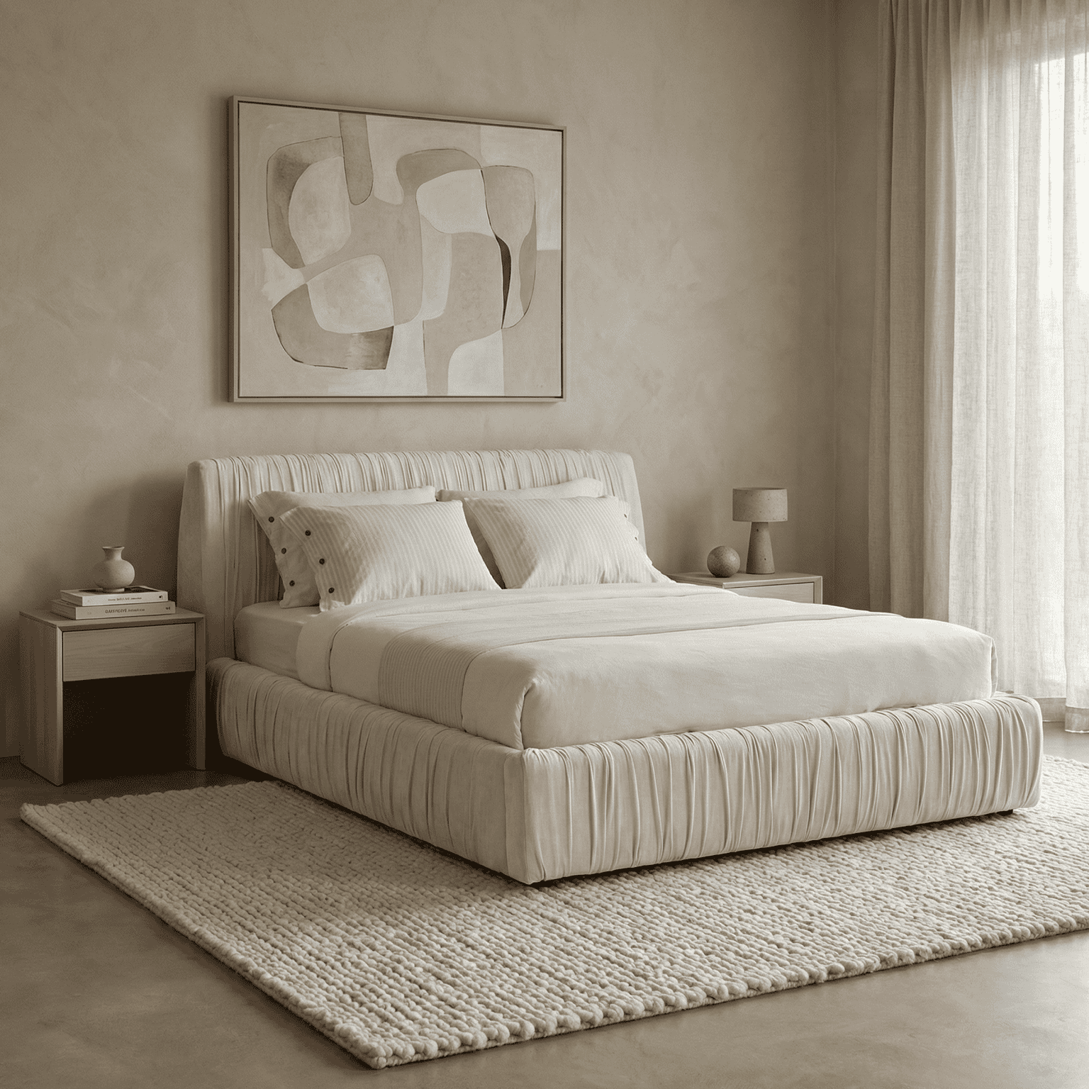 Modern Cheste Bed with plush upholstery and minimalist design.