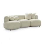 Elegant Enguera Sofa with plush cushions and rounded design, perfect for contemporary home decor.