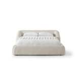 Elegant Liria Bed with soft upholstery and modern design. Perfect for a stylish and comfortable bedr.