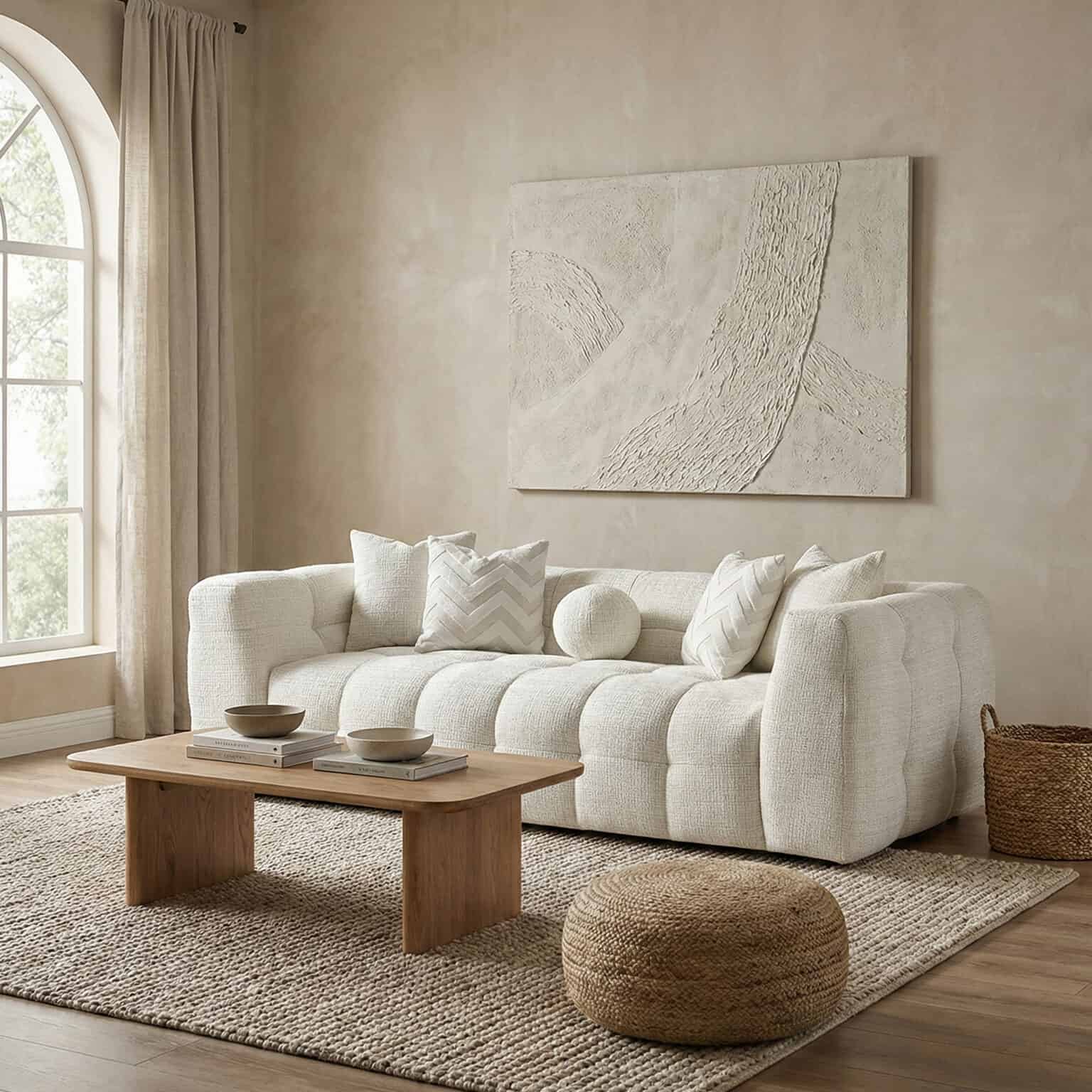 Elegant Oropesa sofa in a cozy living room setting.