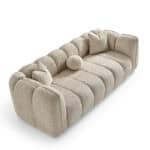 Elegant beige Vallada sofa with plush cushions and modern design. Perfect for contemporary living sp.