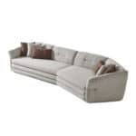 Comfortable Alcora sofa with neutral upholstery and plush cushions for stylish relaxation.
