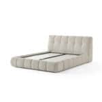 Elegant Novelda Bed with upholstered headboard and base, perfect for contemporary bedrooms.