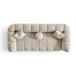 Elegant beige Vallada sofa with plush cushions and modern design.