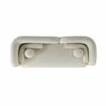 Modern beige Cabanes sofa with rounded arms and plush cushions.