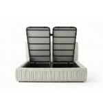 Modern Cheste Bed with built-in storage compartments for space-saving organization.