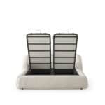 Modern Liria Bed with built-in storage compartments, ideal for contemporary bedrooms.