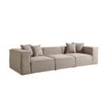 Elegant beige Godella sofa with plush cushions, perfect for contemporary living spaces.