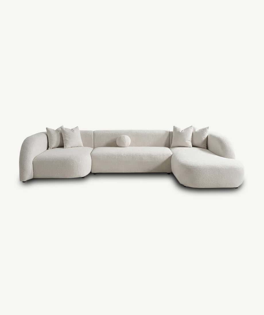 Valencia sofa with plush cushions, perfect for contemporary home decor and comfortable seating.