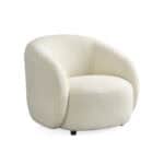 Elegant Villar armchair with plush, textured fabric for modern living spaces.