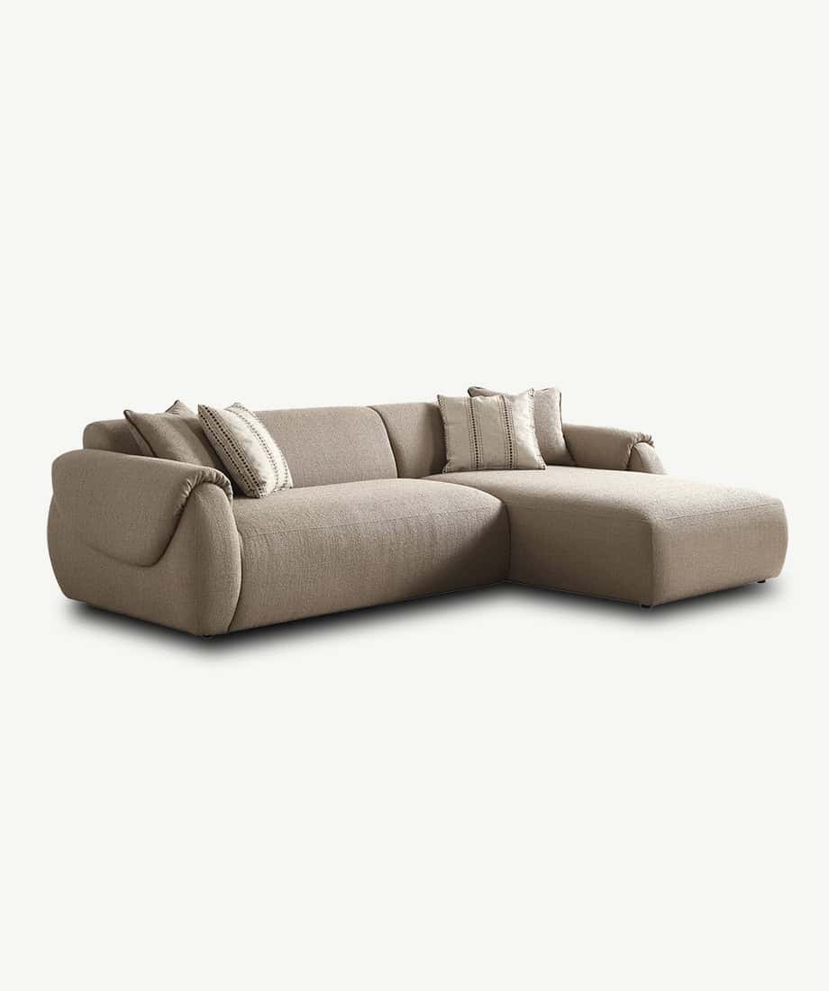 Elegant Forcal sofa with plush cushions, perfect for contemporary living rooms.