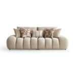 Elegant beige Jerica sofa with plush cushions, perfect for modern living rooms.