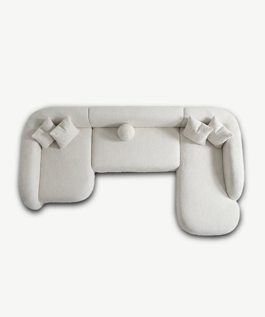 Valencia Sofa with plush cushions and sleek design, ideal for modern living rooms.