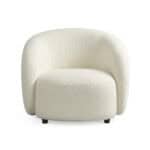 Elegant Villar armchair with plush, cream-colored upholstery.