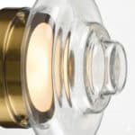 Art Wall Lamp with Glass and Brass Finish for Elegant Home Decor.
