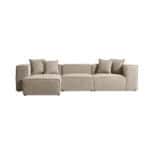 Elegant beige Godella sofa with plush cushions for modern living rooms.