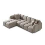 Elegant beige Nules sofa with plush cushions, perfect for contemporary living spaces.