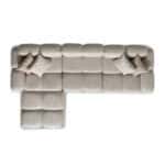 Elegant beige Nules sofa with plush cushions and matching pillows, perfect for contemporary living r.