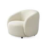 Elegant Villar armchair with plush cream upholstery for modern living spaces.