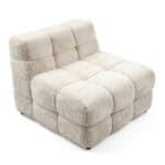Soft, plush Oropesa Puff sofa for modern living spaces.